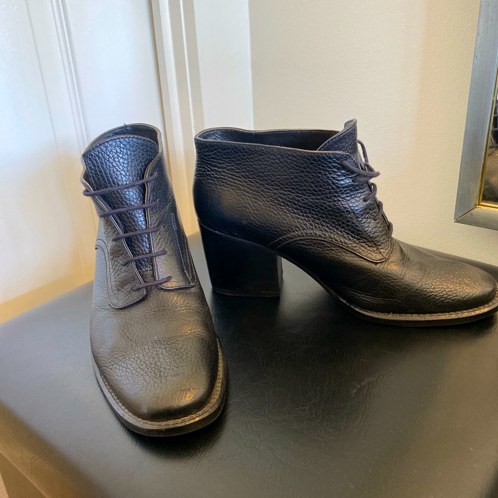 Rachel Comey Ibex black leather booties sz 7.5